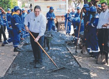 BJ se compromete a tapar 10 mil baches en tres meses