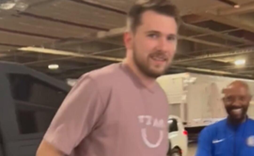 Luka Doncic llegando al American Airlines Center / Foto: Especiales