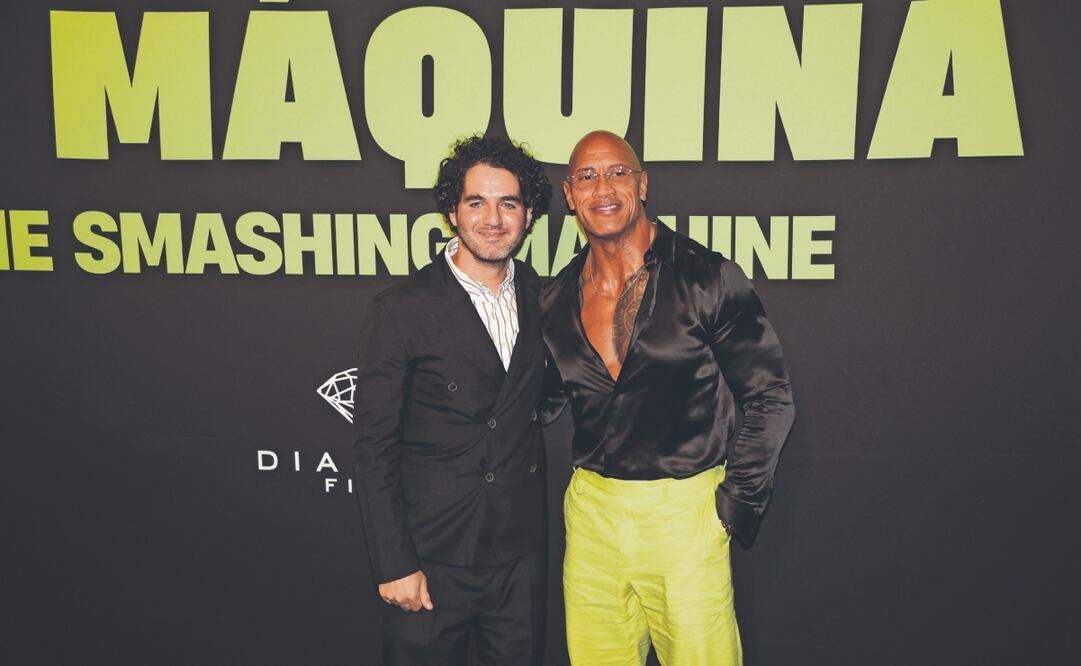 Safdie y Dwayne Johnson compartieron anécdotas. Foto: de CARLOS MEJÍA. EL UNIVERSAL y DIAMOND FILMS