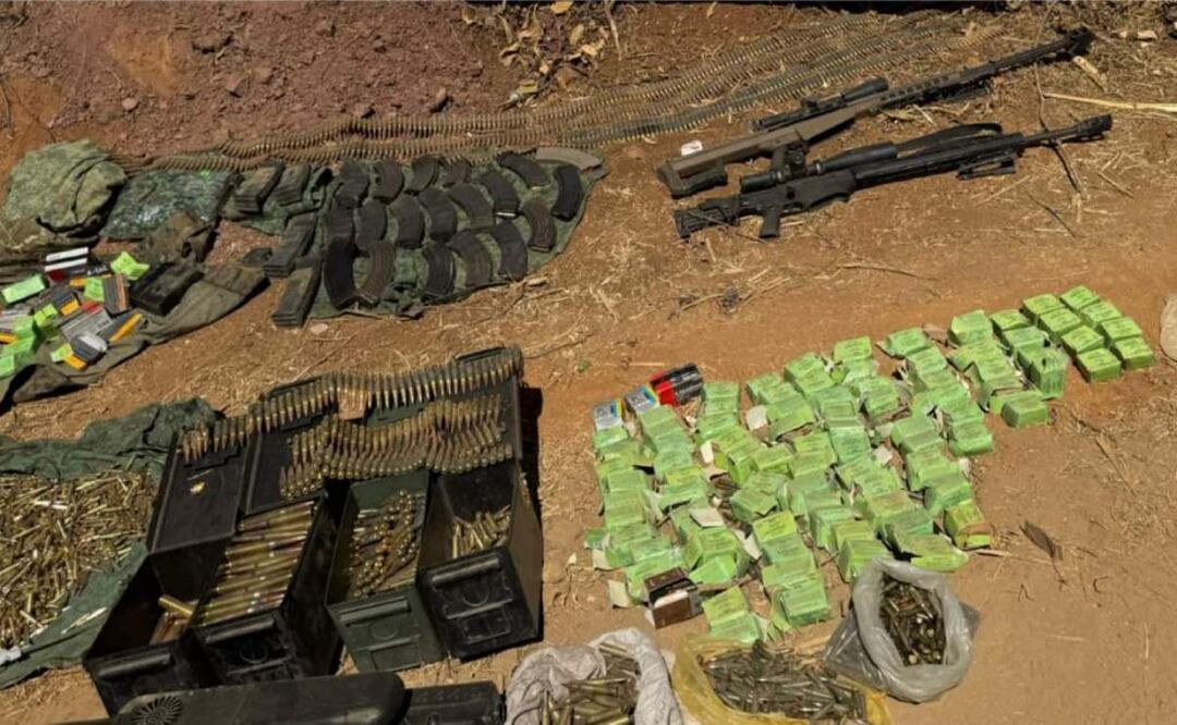 Desactivan 212 artefactos explosivos en recorridos aéreos y terrestres en Sinaloa (05/04/2025). Foto: Especial