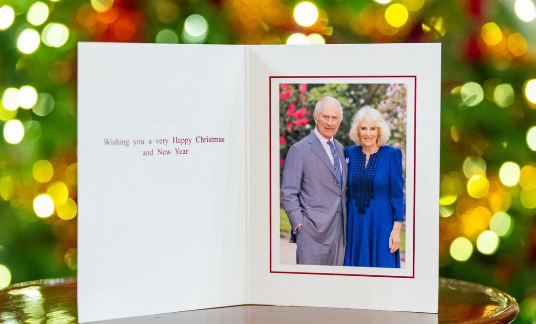 Los Reyes británicos comparten la tarjeta navideña oficial (08/12/2024). Foto: X @RoyalFamily
