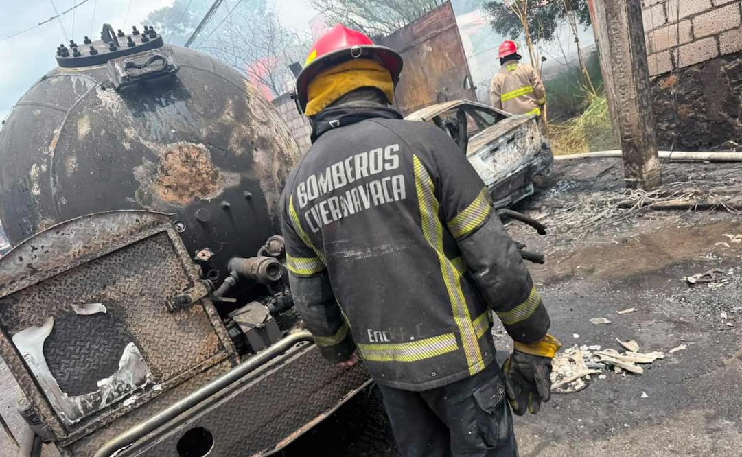 Explota pipa de gas en Cuernavaca. Foto: Especial.
