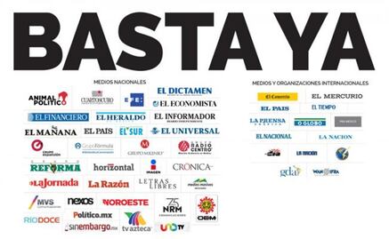 Enough with attacks against journalists. Complete manifesto