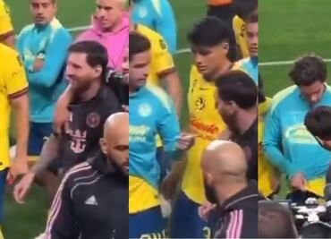 Jugadores de América consiguieron el autógrafo de Messi; tras la derrota en Las Vegas