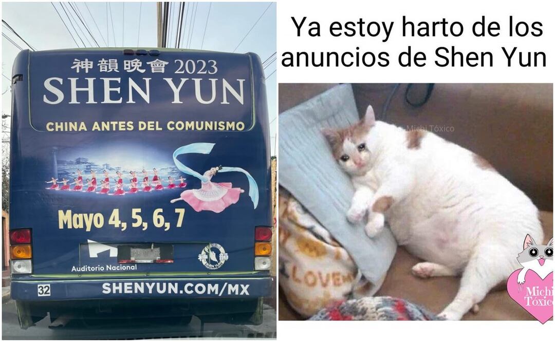 Los usuarios de redes sociales han expresado su hartazgo por la publicidad invasiva de Shen Yun. / Foto: Especial.