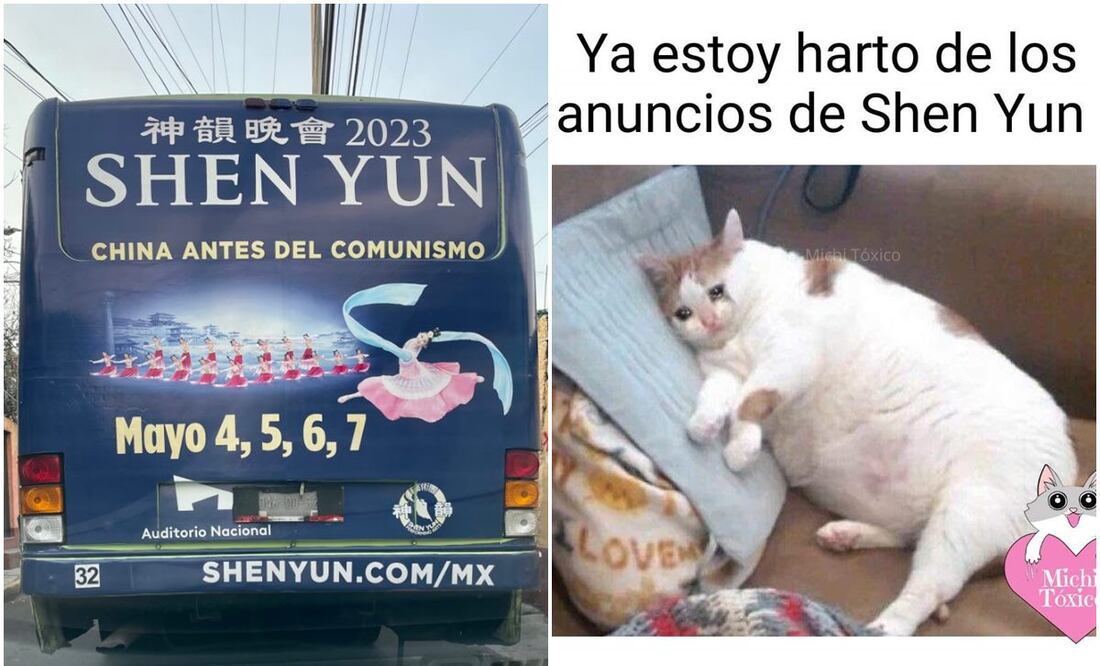 Los usuarios de redes sociales han expresado su hartazgo por la publicidad invasiva de Shen Yun. / Foto: Especial.