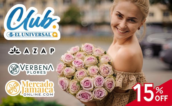 ¡Con Club EL UNIVERSAL, regala flores y felicidad! Obtén el 15% de descuento en Mercado Jamaica, Verbena Flores y AZAP. | Imagen: especial.