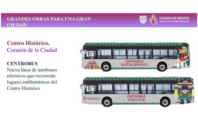 ¿Cómo será el Centrobús que recorrerá zonas clave del Centro Histórico de la CDMX?; Esto es lo que sabemos