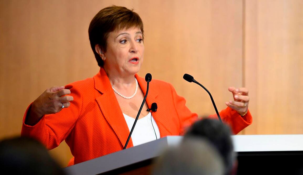 Kristalina Georgieva, directora del Fondo Monetario Internacional. Foto: AFP