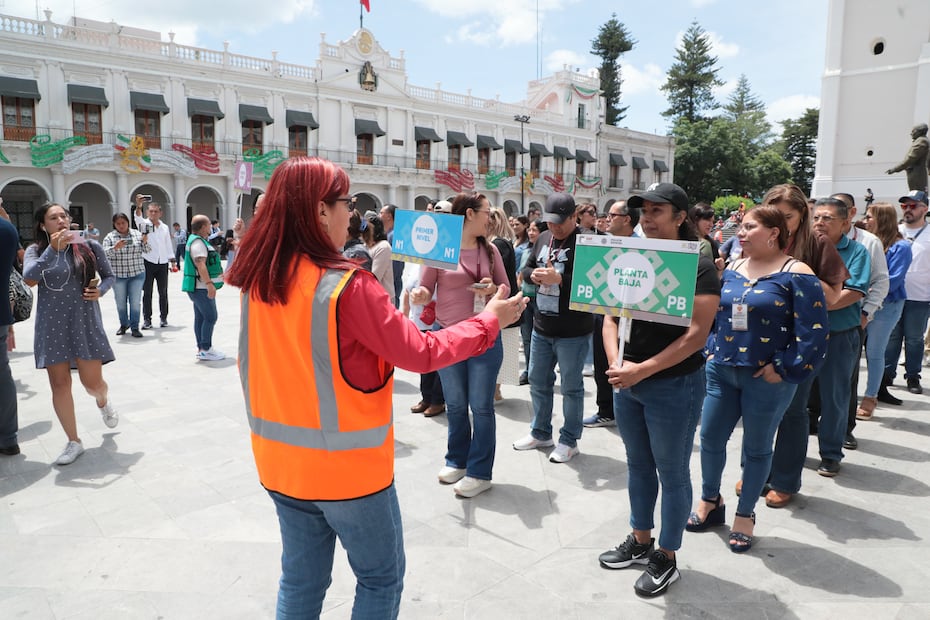 Más de 507 mil personas participan en el simulacro en Veracruz. (19/09/2026) Foto: especial