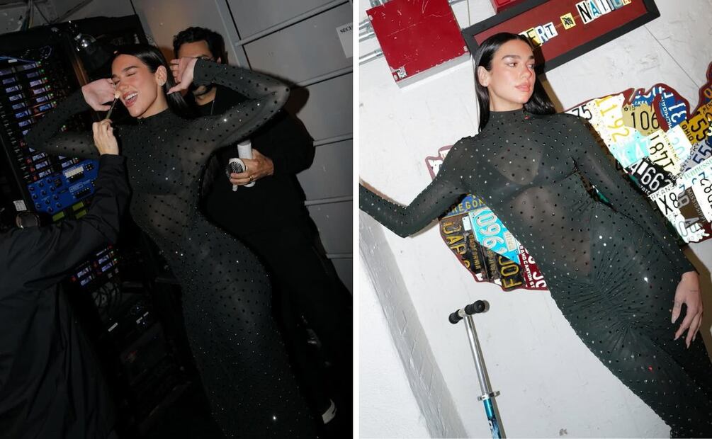 El vestido con transparencias está entre los favoritos de la temporada. Foto: Instagram @dualipa