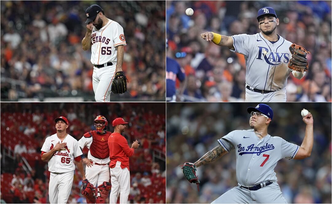 Julio Urías, José Urquidy, Giovanny Gallegos e Isaac Paredes se preparan para el final de temporada / Foto: Especiales