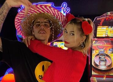 Justin Bieber y Hailey Baldwin se besan y huyen del coronavirus