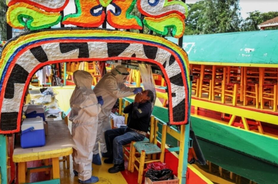 Pocas ventas, trajineras para muestras Covid, y protestas feministas, en las fotos de la semana