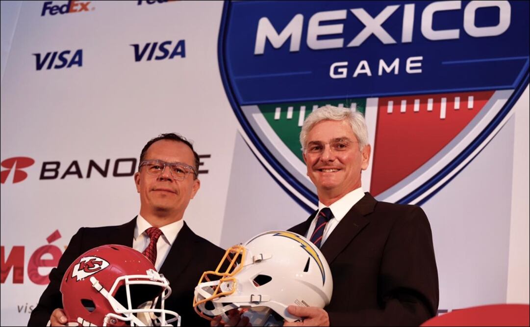 Conferencia de prensa de la NFL México con Miguel Ángel Gómez y Arturo Olivé. Fotos: Berenice Fregoso / El Universal