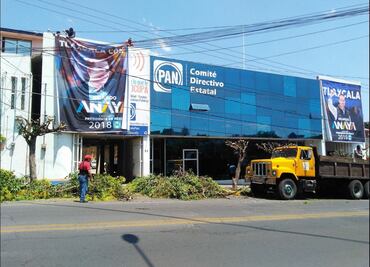 Sí podaron árboles frente al PAN de Tlaxcala, pero no fue el partido sino el municipio priista: Verificado2018