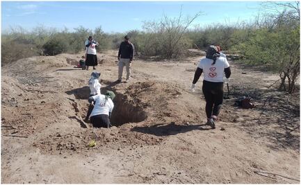 Madres buscadoras de Sonora localizan restos de 6 personas en San Ignacio Río Muerto; hallan ropa, calzado y pertenencias