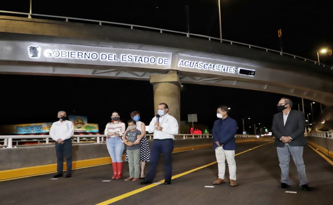 Gobierno de Aguascalientes presenta nuevo puente vehicular para mejor movilidad