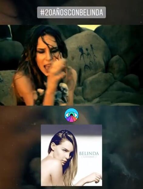 Belinda celebra 20 años de carrera con nostálgicos momentos