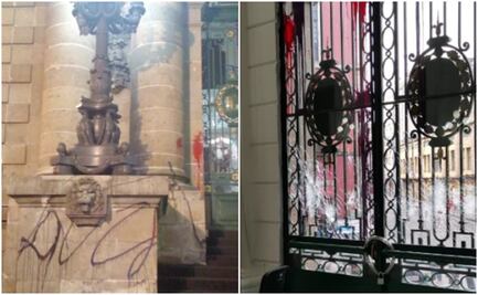 Diputados condenan ataque de feministas a fachada del Congreso CDMX