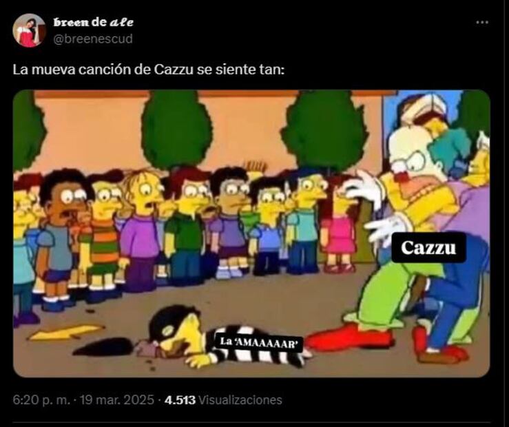 Los mejores memes que dejó "Con otra", nuevo sencillo de Cazzu. Foto: Captura de pantalla