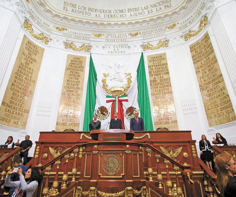 El próximo fin de semana se entregará al Congreso capitalino la iniciativa para ajustar el presupuesto de la Ciudad, adelantó Claudia Sheinbaum. ARCHIVO EL UNIVERSAL