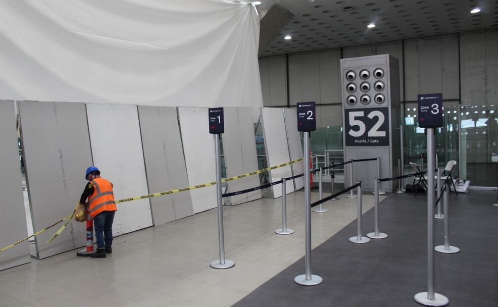 Remodelación de la Terminal 2 del AICM. Foto: Cortesía del AICM