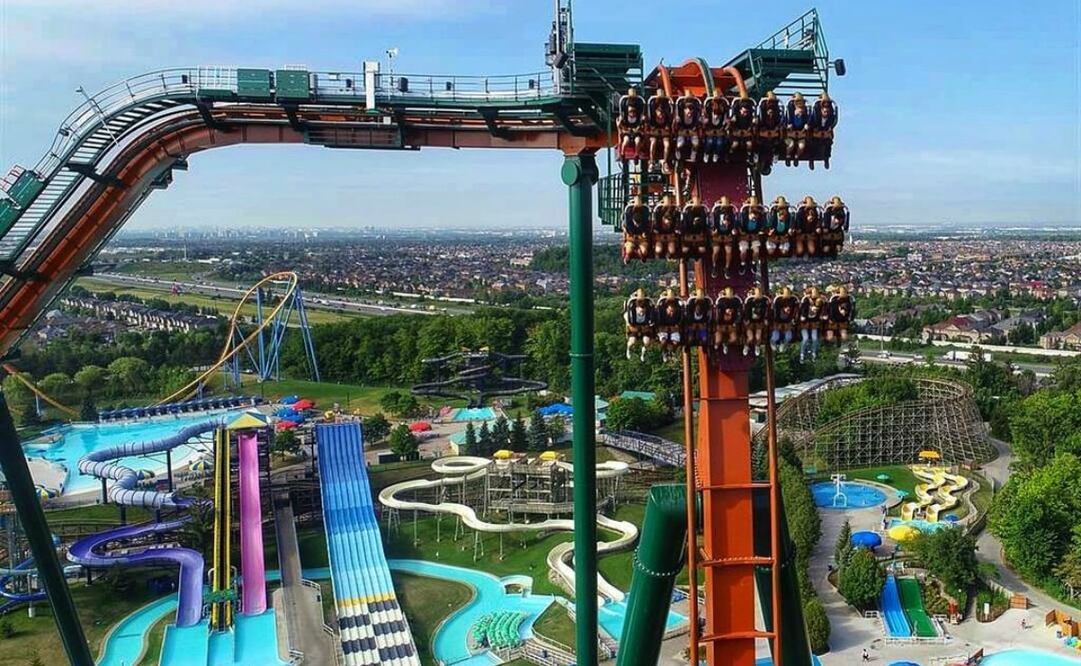 Yukon Striker, una montaña rusa extrema que estrenó en 2019. Foto: Cortesía Canada's Wonderland