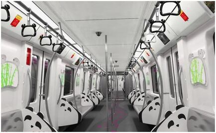 Inauguran Metro dedicado al oso panda