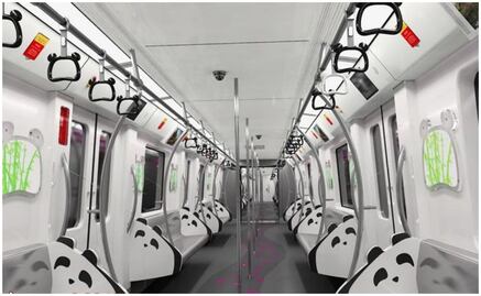 Inauguran Metro dedicado al oso panda