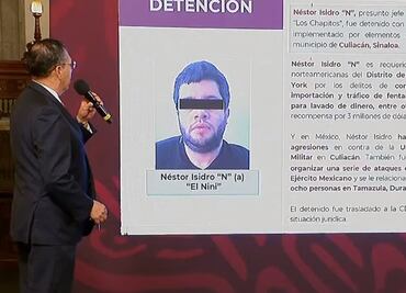 Destacan en la mañanera de AMLO detención de “El Nini”, jefe de seguridad de “Los Chapitos”