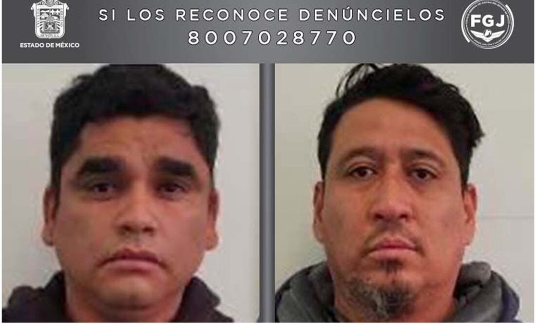Óscar Barrios Cruz y Jonathan Benítez Saldaña fueron condenados a 60 años de prisión por secuestro exprés. Foto; Especial