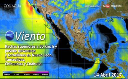 Vientos fuertes y tormentas con granizo se esperan en gran parte del país