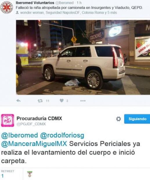 Atropella y mata a niña; decía ser diputado