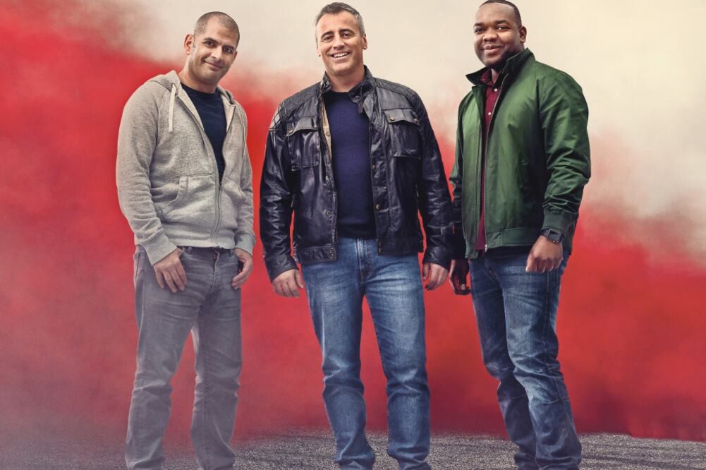 Chris Harris, Matt LeBlanc y Rory Reid son los conductores de esta nueva temporada (BBC)