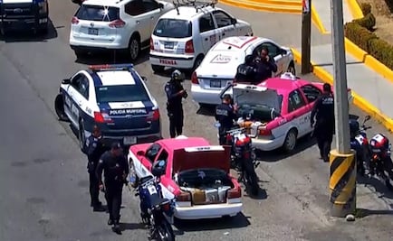 Aseguran taxis de la CDMX usados para robar combustible en Hidalgo