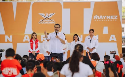 Álvarez Máynez retoma actividades masivas de campaña; exhibe guerra sucia del PRIAN por caída de templete