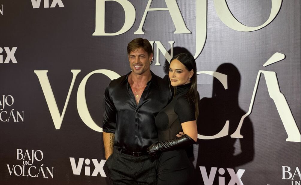 William Levy y Fabiola Guajardo en la presentación de la película "Bajo el volcán".
FOTO: César González/EL UNIVERSAL.