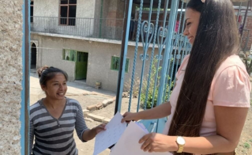 A la maestra Eunice no la detiene el coronavirus