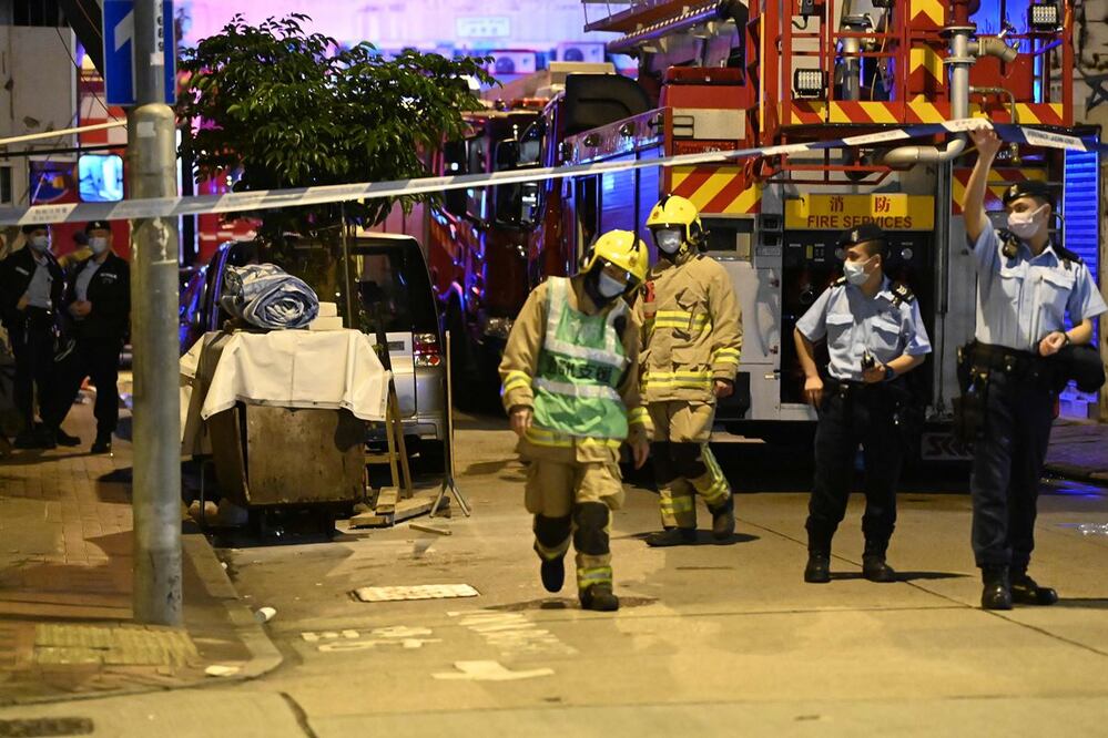Los bomberos relataron que en edificio no contaba con medidas de seguridad antincendios . Foto: AFP