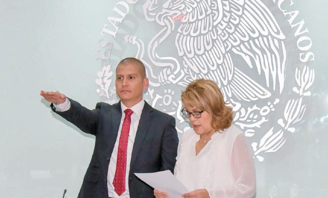 La alcaldesa Ruth Olvera Nieto le tomó protesta a Francisco Mariano López Camacho, de 40 años, quien es militante del Partido Encuentro Social. Foto: ESPECIAL