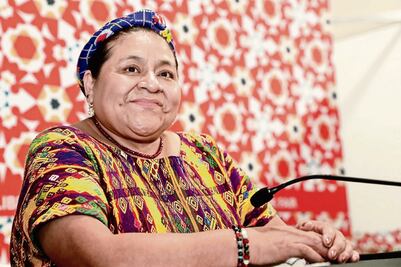 Llega la cruzada por la paz de Rigoberta Menchú