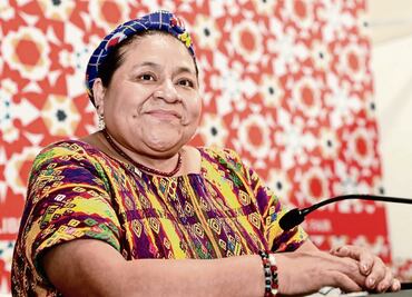 Llega la cruzada por la paz de Rigoberta Menchú