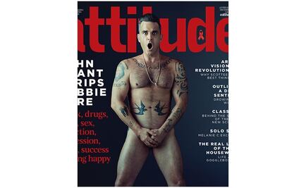Robbie Williams posa desnudo en revista gay