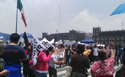 Manifestantes intentan ingresar al Zócalo