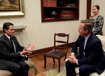 Peña Nieto se reúne con David Cameron, ex primer ministro del Reino Unido