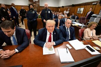 Interrogan a Trump previo a sentencia por caso Stormy Daniels; "fue educado", dicen medios