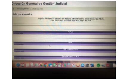 Por paro de mujeres, Poder Judicial no publica acuerdos este lunes