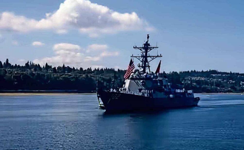 USS Sampson. Foto: Especial y AP