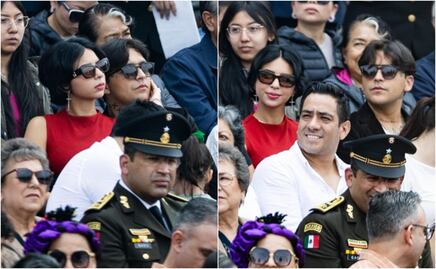 Ángela Aguilar y Christian Nodal presentes en el desfile del 16 de septiembre